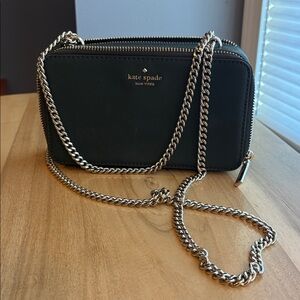 Kate Spade Dark Green Bag with gold Chain
